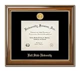 Ball State Cardinals Classic Walnut Diploma Frame With Medallion - 8x10