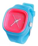Epic Timepieces: The Catalyst- Hot Pink on Blue (Includes Additional White Band)