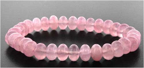 Click here to buy 8mm Rondell Bracelet - Rose Quartz.