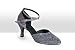 Exclusive Dance Shoes Tanzschuhe, silbergrau Glitter, 55mm