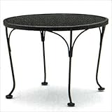 Mesh Top Occasional Round End Table Finish: Textured Cypress, Size: 17