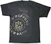 The Beatles Sgt Pepper Lonely Hearts charcoal T-Shirt offset logo