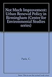 Not much improvement : urban renewal policy in Birmingham
