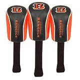 CINCINNATI BENGALS OFFICIAL GOLF CLUB HEAD COVER SET (3)