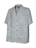 Boys Elegant Tropical White Hawaiian Aloha Poplin Cotton Shirt