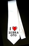 I Love zebra oto Party Decoration Necktie