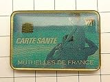 限定レア美品ピンズ◆健康保険のカード型ピンバッチフランス