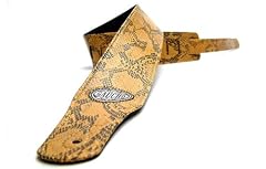 Yellow 'Wildlife Series' Faux Leather Guitar Strap for Electric/Acoustic/Bass Guitar