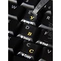 Keyboard Stickers for all Cyrillic Languages (Yellow)