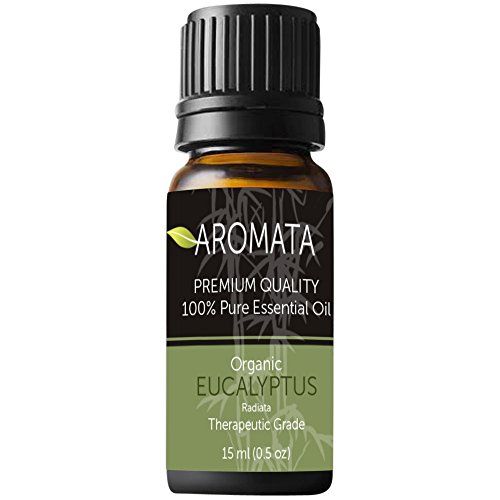 Organic 100%-Pure Eucalyptus Essential Oil (radiata) by AROMATA -- Enjoy the soothing and stimulating therapeutic health benefits of this premium-quality, undiluted, therapeutic-grade eucalyptus oil. 30ml