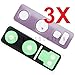 ePartSolution_Lot of 3 Main Back Rear Camera Glass Lens Cover + Adhesive Replacement Part for Samsung Galaxy Note 9 SM-N960 (Purple)
