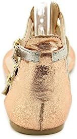 143 Girl Scota Womens Size 8.5 Gold Faux Leather Thongs Sandals Shoes