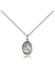 Sterling Silver St. Madonna Del Ghisallo Pendant