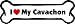 Imagine This Bone Car Magnet, I Love My Cavachon, 2-Inch by 7-Inch