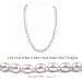 Single Strand 22 Inch 8-9mm white Oval Shape Freshwater Cultured Pearl Necklace