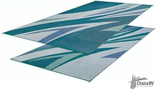 Green/Blue Summer Waves Mat 8'x20' 46294