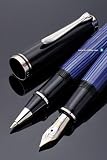 Pelikan 805 Blue Series Fountain Pen - Blue/Black, Fine Nib 933622