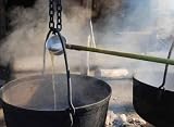 Making Maple Syrup by Boiling the Sap in a Cauldron - 18
