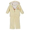 Newborn Boys' Just One Year 3-piece Hug/Bear Cardigan Set - Cream/Yellow