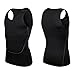 ROPALIA Mens Tight Breathable Sport Vest Fitness Athletic Tank Top Black