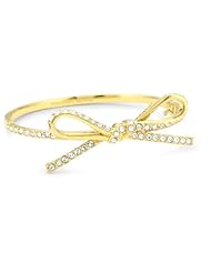 kate spade new york "Skinny Mini" Pave Bow Bangle Bracelet, 7"