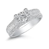 1.50 Carat Diamond Enchantment Ring in 18K White Gold