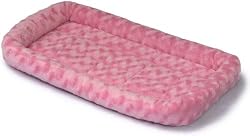 Midwest Quiet Time Fashion Pet Bed, Pink, 30 x 21