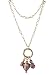Necklace - N248 - Long Firepolished Beads & Pearl Cluster ~ Lt. Amethyst (Lt. Purple)