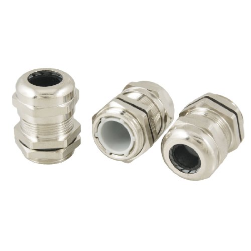 uxcellÂ® 3 Pcs PG13.5 6-11mm Stainless Steel Waterproof Joint Cable Gland