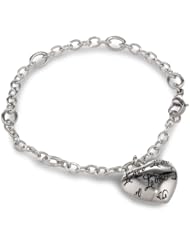 Stainless Steel Heart Shape ?Love? Charm Bracelet