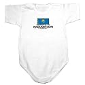 Baby Bodysuit White " Property Of Kazakhstani Nation / Flag Transfer " Kazakhstan Country