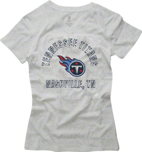 Tennessee Titans Girl's Speckled V-Neck T-Shirt