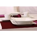TAFELSERVICE WEISS VERONA 8 PERSONEN 40tlg GESCHIRR PORZELLAN ECKIG DAS TAFELGESCHIRR DER GESCHENKTIPP! - Tinas Collection - das etwas andere Design