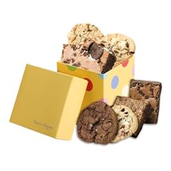 Geoff & Drew's Yellow Gift Box of 4 Cookies & 4 Brownies