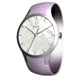 Obaku Harmony Womens Titan Glass Watch - Purple Band / Pearl Face - V100LCWRQS-011