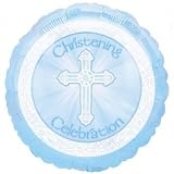 Christening Blue Cross 18 Foil Balloon