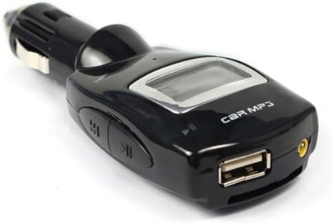 amshop LED Car Kit Mp3 Player Wireless Fm Transmitter Modulator USB Sd MMC Remote Green