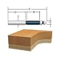 BOSCH 85601M 1/2-Inch Diameter 1-1/2-Inch Cut Carbide Tipped Double Flute Templet Trimming Router Bit 1/2-Inch Shank