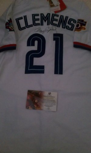 Roger Clemens Signed Toronto Blue Jays Authentic Jersey