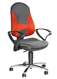 Produkt-Bild: TOPSTAR 8809S HH4 B&uuml;rodrehstuhl Support S Sport orange-grau mit Armlehnen