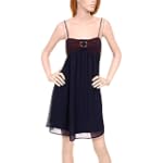 Navy Spaghetti Strap Knee High Comfortable Dress