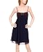 Navy Spaghetti Strap Knee High Comfortable Dress