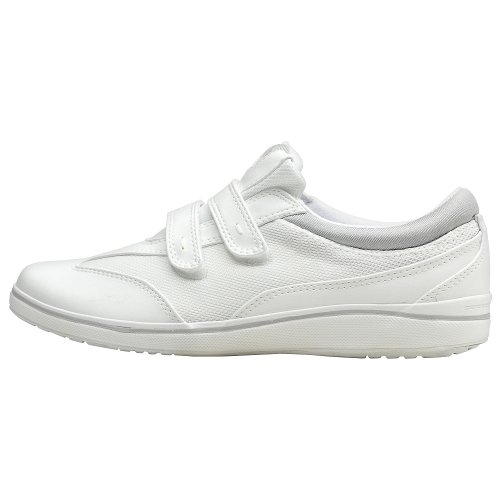 Grasshoppers Women's Stretch Plus Strap Slip-On, white, US Size 9