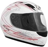 SPARX S07 WHITE LIGHTNING MOTORCYCLE Full-Face-Helmet