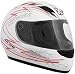 SPARX S07 WHITE LIGHTNING MD MOTORCYCLE Full-Face-Helmet