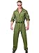 Charades Men's Wingman Flight Jumpsuit And Belt