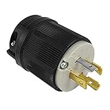 uxcell プラグ　電気用プラグ　ロックプラグ　ツイストロックコネクタ　ネマL14-20P　4プロング　AC 250V 125V 20A