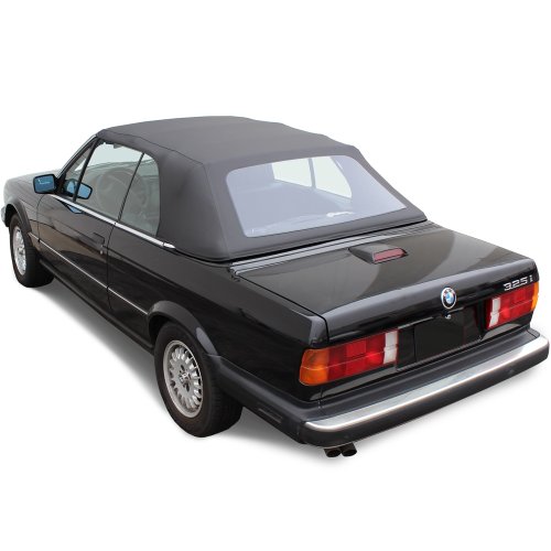 BMW 3 Series E30 Convertible Top Pinpoint Vinyl Plastic Window Farid