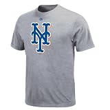 MLB New York Mets Youth Short Sleeve Basic Tee (Steel Heather, Medium)