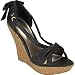 QUPID Ceduce Womens Wedges - Black